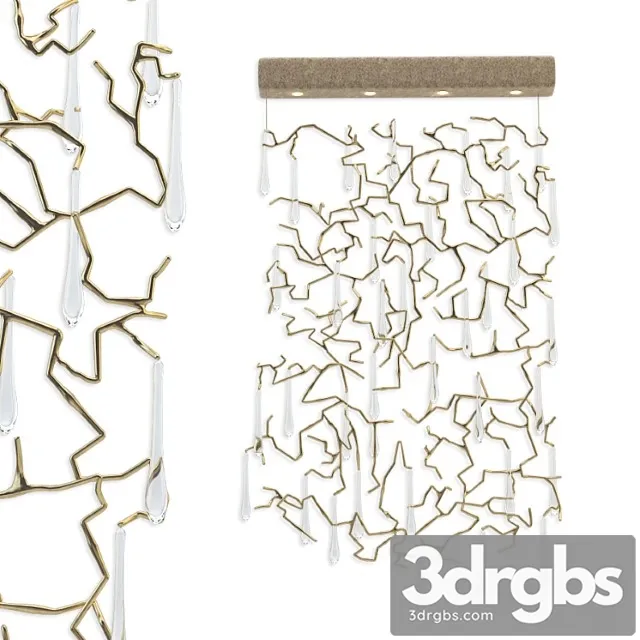 Aqua wall panel 3D Model Free