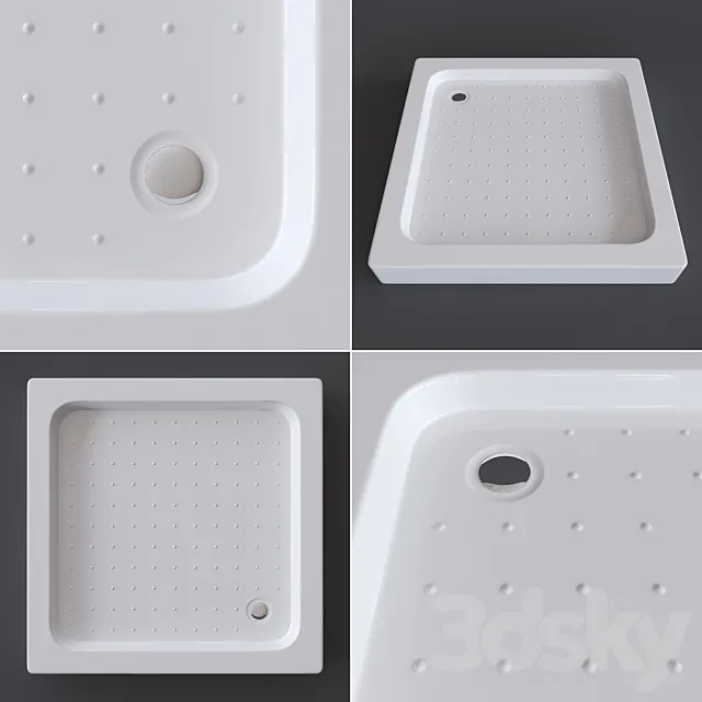 Aquanet HX108 900x900 mm 3D Model