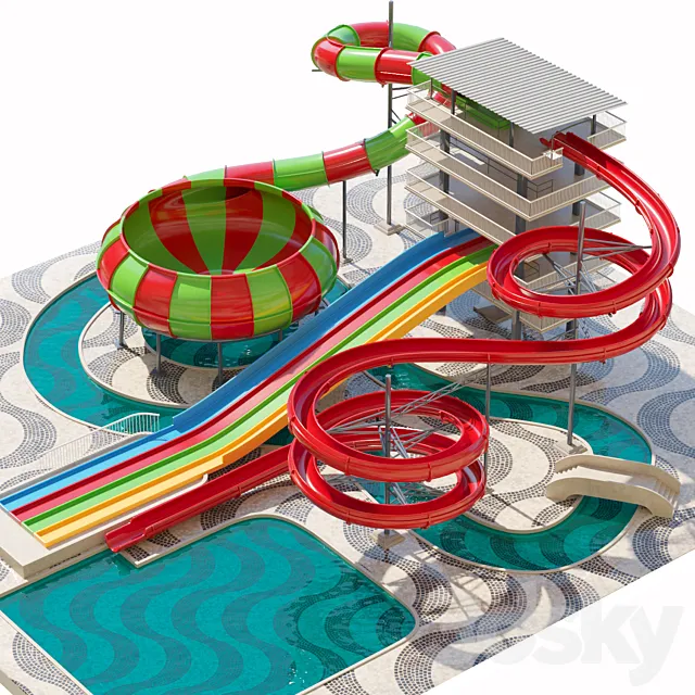 Aquapark 3D Model