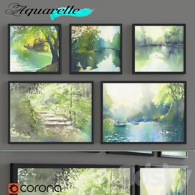 Aquarelle _ part 7 3D Model