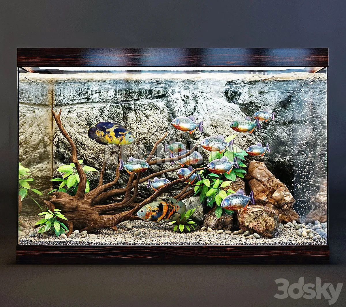 Aquarium for interior 3D Model