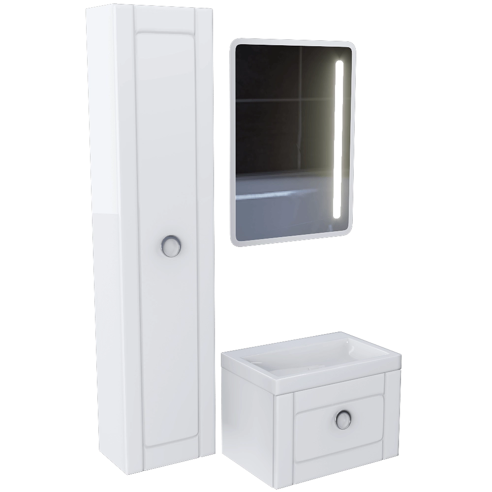 AQWELLA - Bathroom set Infinity 3D Model