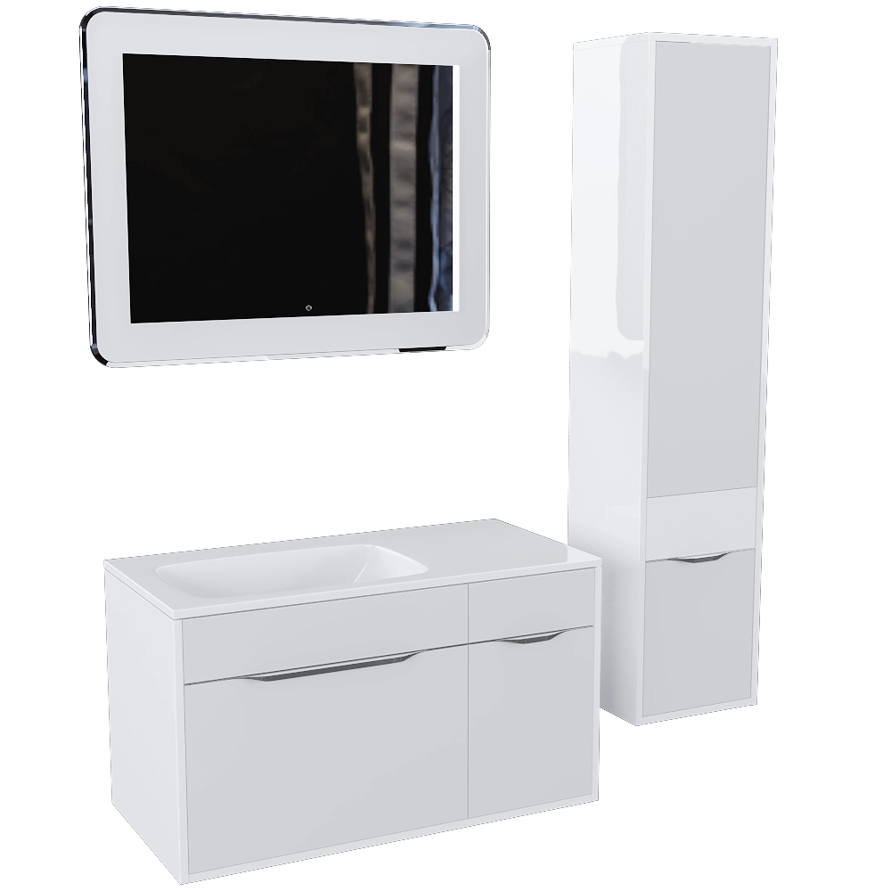 AQWELLA - Bathroom set Malga 3D Model