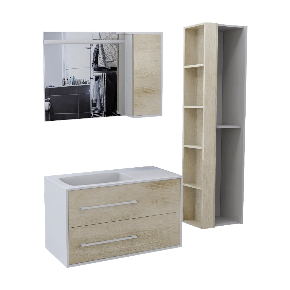 AQWELLA - Bathroom set Miami 3D Model