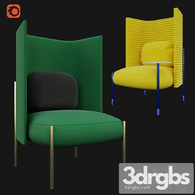 Ara armchair from missana factory 3D Model Free
