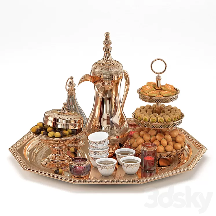 Arab coffee 3D Model