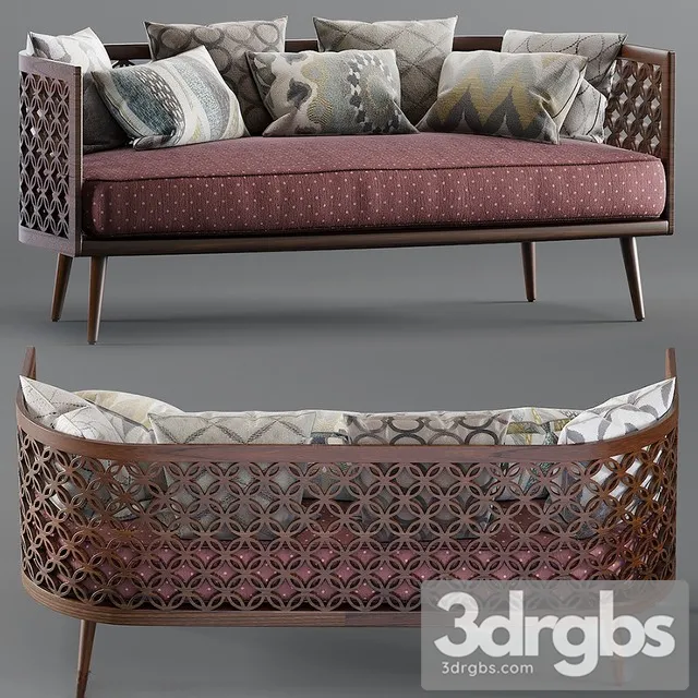 Arabesque Modern Sofa 3D Model Free