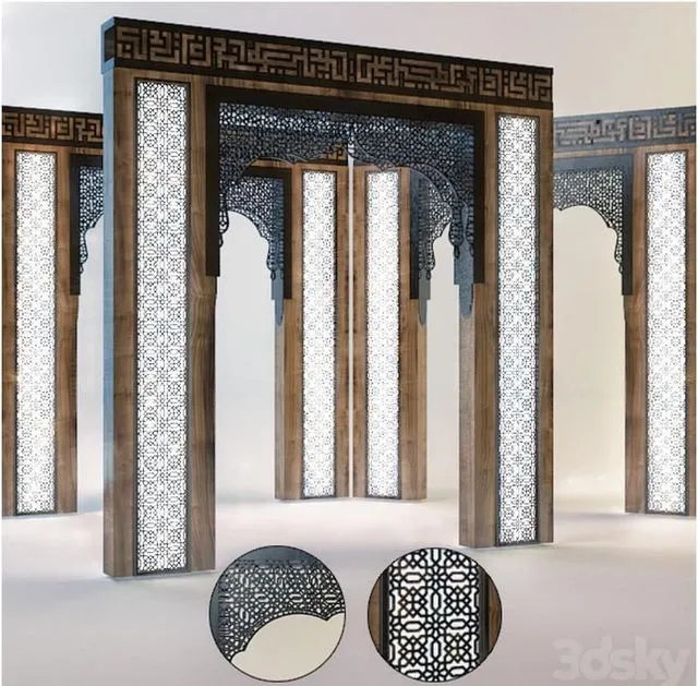 Arabic Arc 3D Model