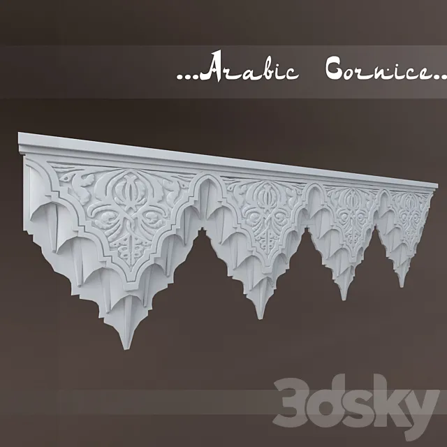 Arabic cornice 3D Model