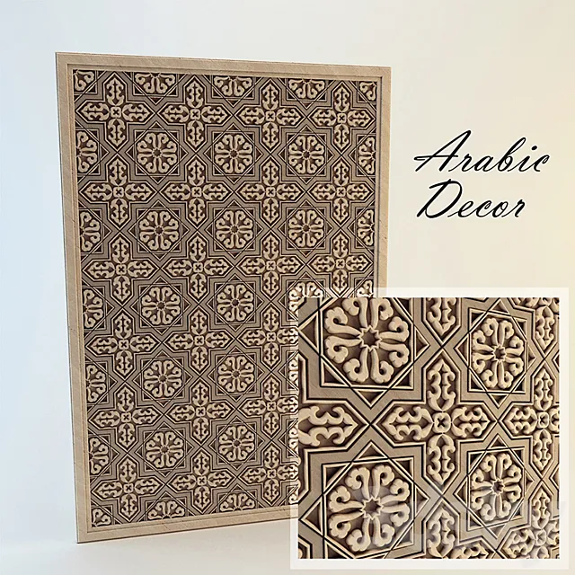 Arabic Decor 3D Model