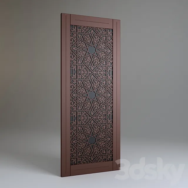 Arabic Decor Panel 3D Model
