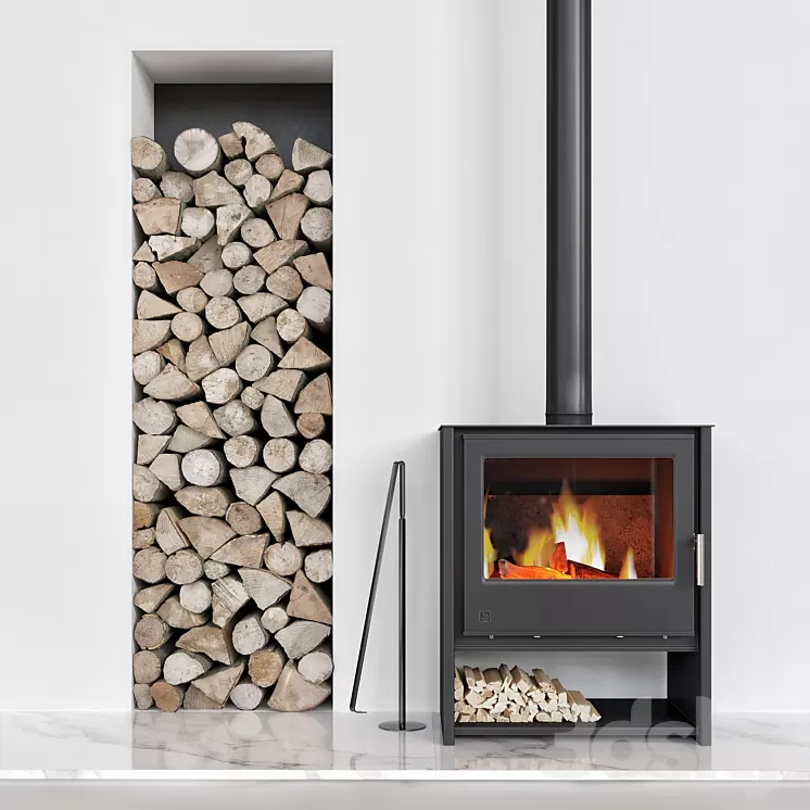 Arada i600 Fireplace 3D Model