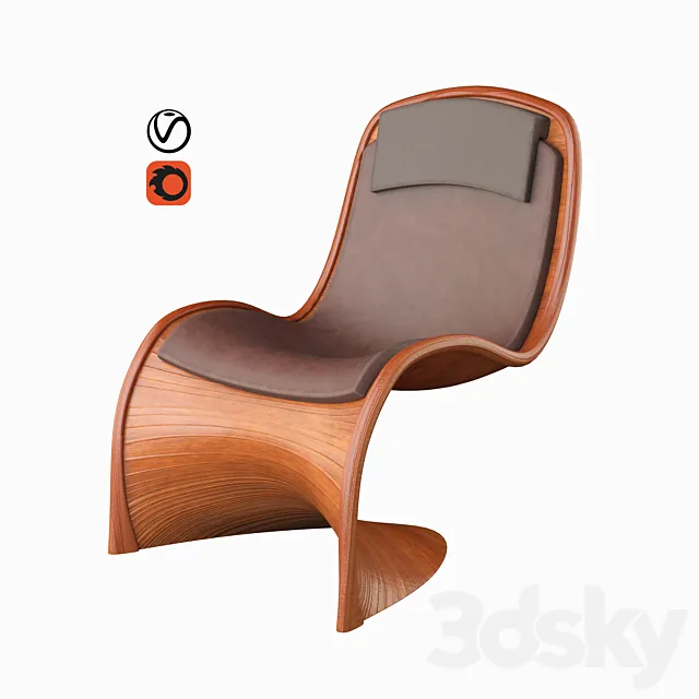 Arah modern armchair 3DModel