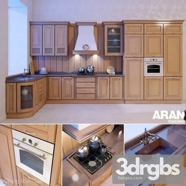 Aran Provenzale Kitchen 3D Model Free