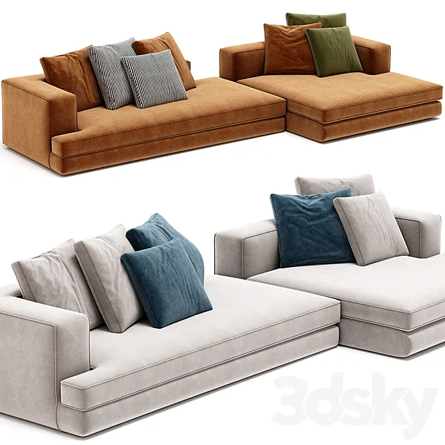 ARBITER Sofa with chaise longue By Maxalto Free Download