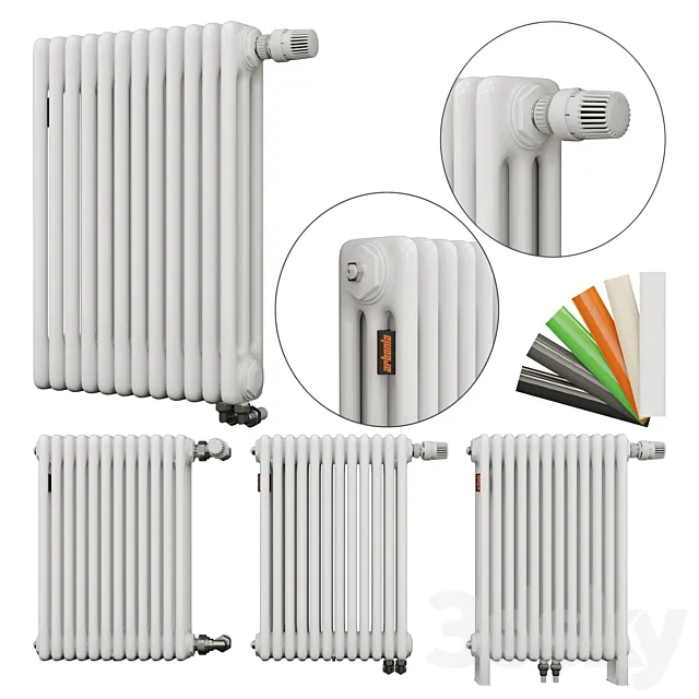 Arbonia Radiators set (three-tube) 3DModel