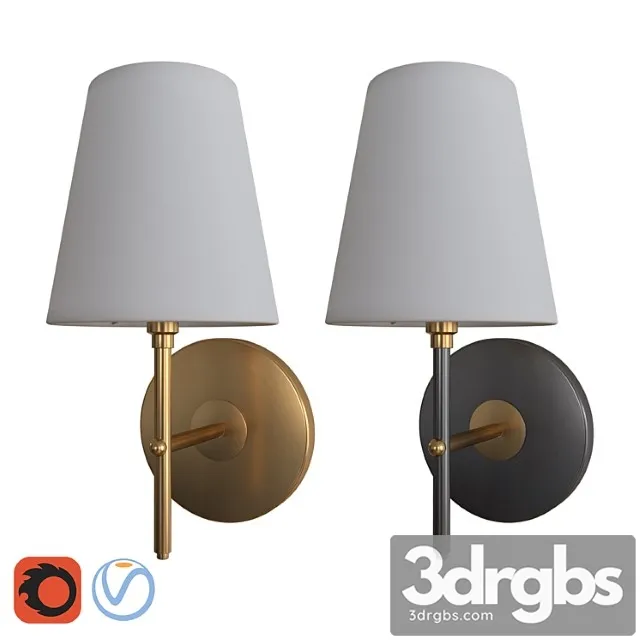 Arc mid-century sconce 3D Model Free