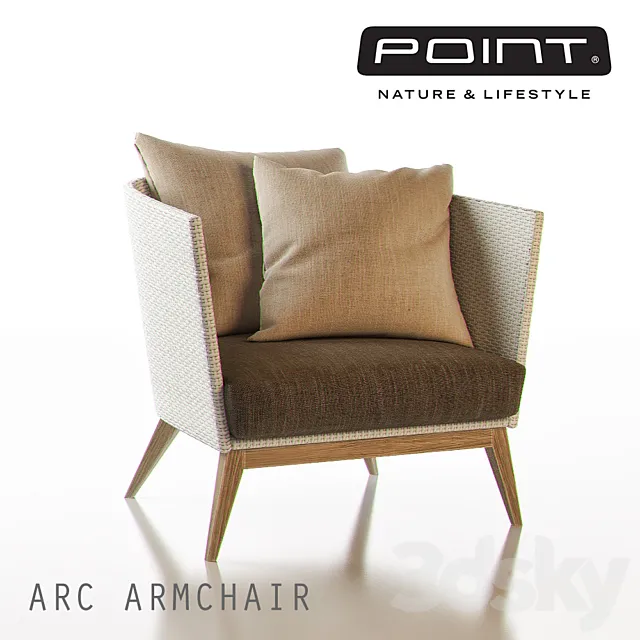 ARC Outdoor Armchair - POINT 3D Model