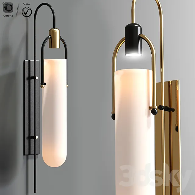 Arc wall scone light 3DModel