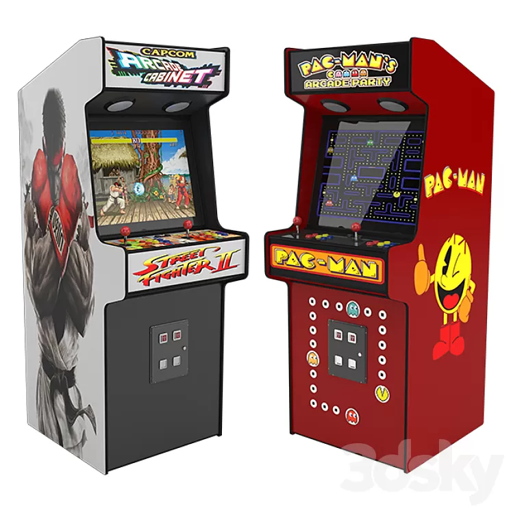 Arcade atari machines 3D Model