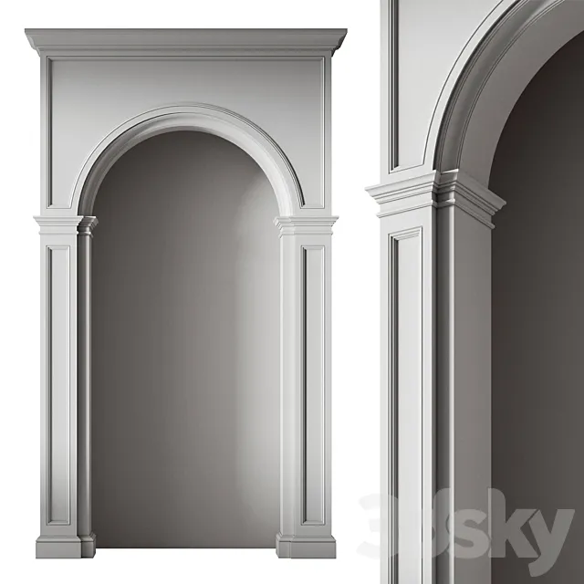 Arch 04. Classic 3D Model