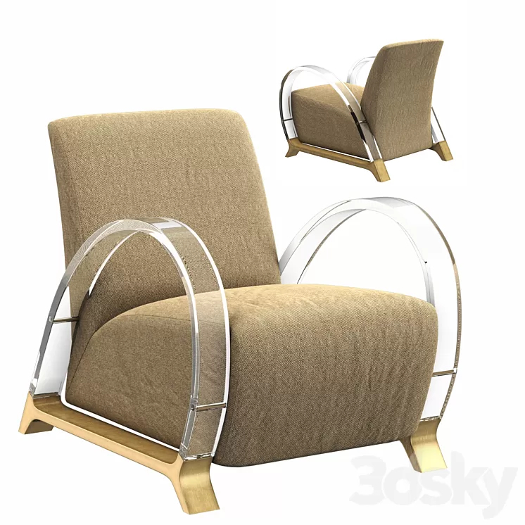 Arch-support caracole chair 3D Model