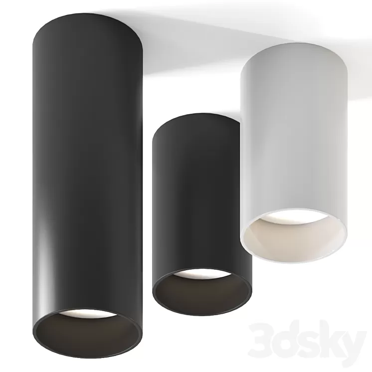 Arch Surface Round by Simon Ceiling Lamp 3D Model Free Download
