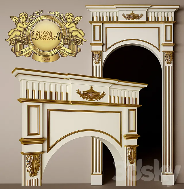 Arched doorway 3D Model