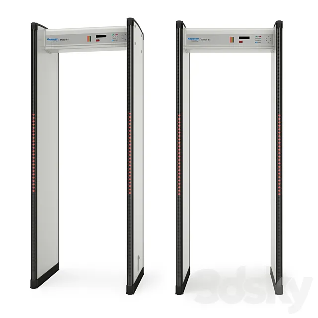 Arched metal detector Rapiscan Metor 6M 3D Model