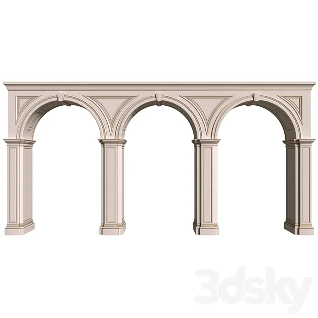 Arched opening.Arcade.Door Portal.Arched Opening.Arched doorway 3D Model