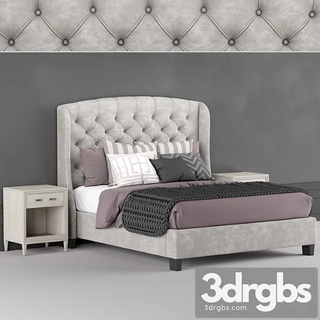 Arched queen bed 2 3D Model Free