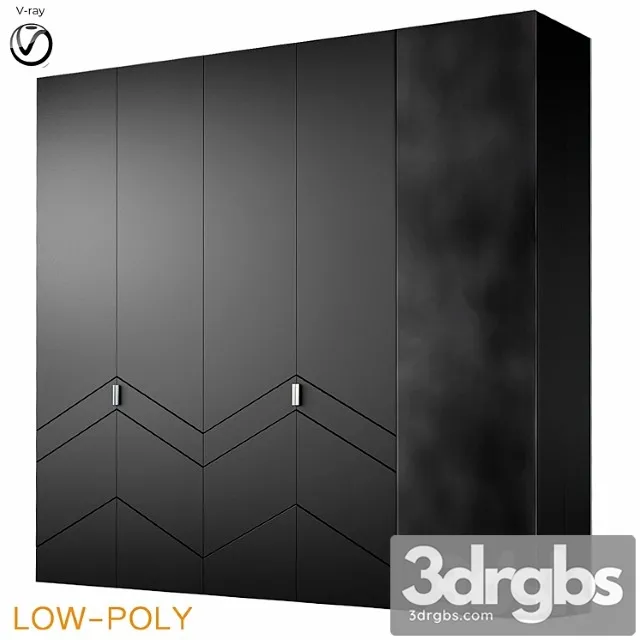 Archemy Designs Wardrobe Low Poly 3D Model Free