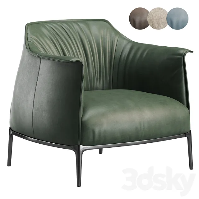 Archibald Armchair By Paltrona Frau 3D Model