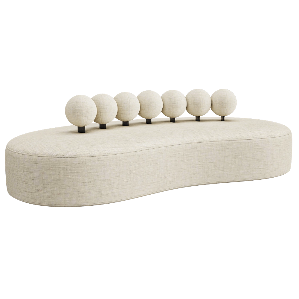 Archipelago - Sofa Pearl Double 3D Model