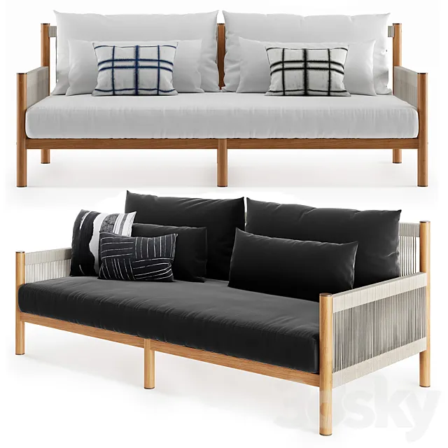 Architect Outdoor Sofa 3D Model