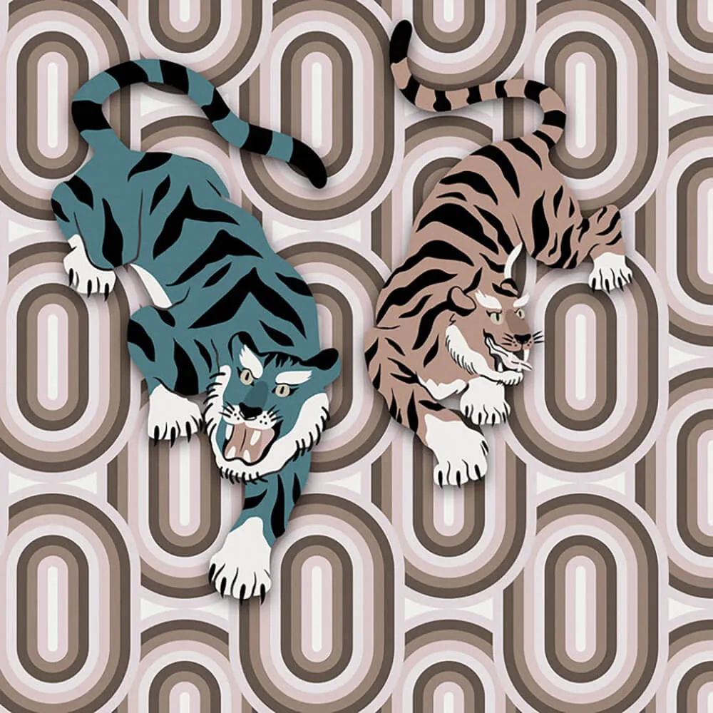 Architects Paper - Wallpaper Touch me tiger 3D Model