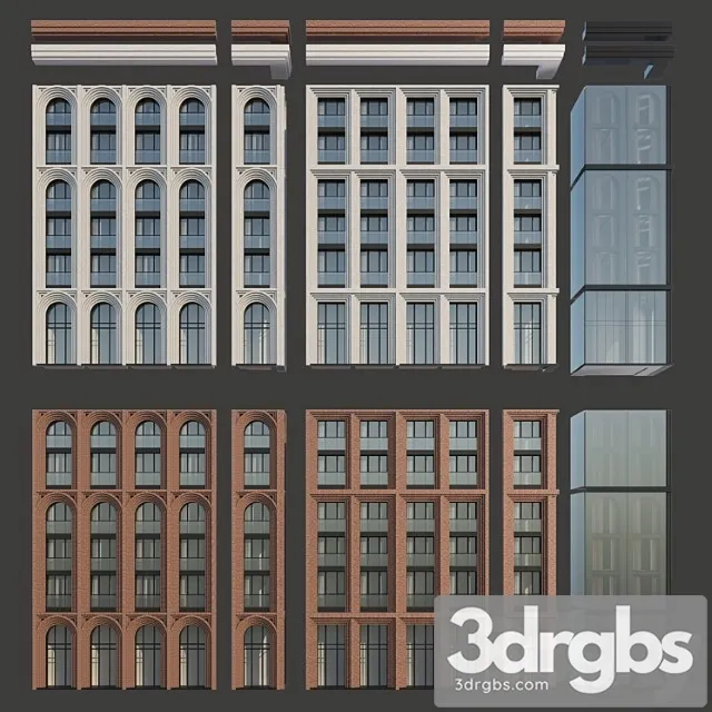 Architectural Facades 2 3D Model Free