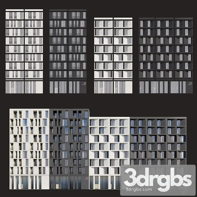 Architectural Facades 3D Model Free