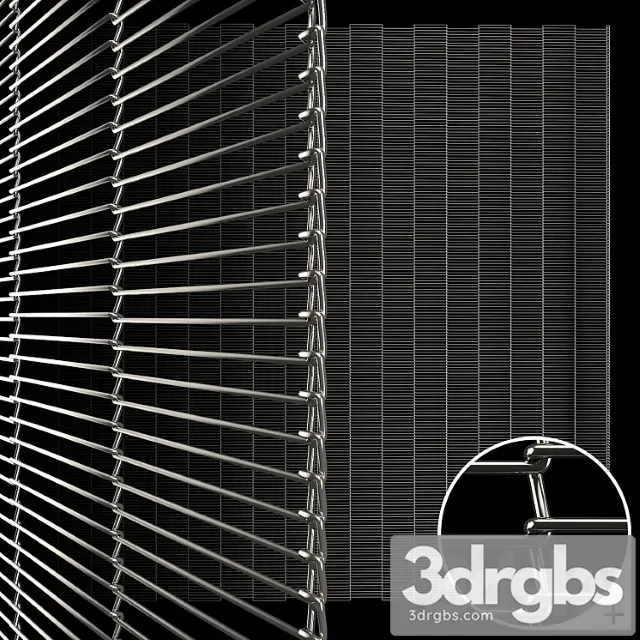 Architectural Metal Mesh 57x5mm 3D Model Free