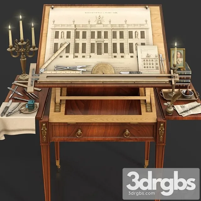 Architectural workshop ad1790 3D Model Free