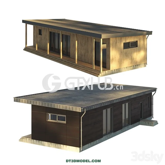 Architecture - Building - barn house one-story