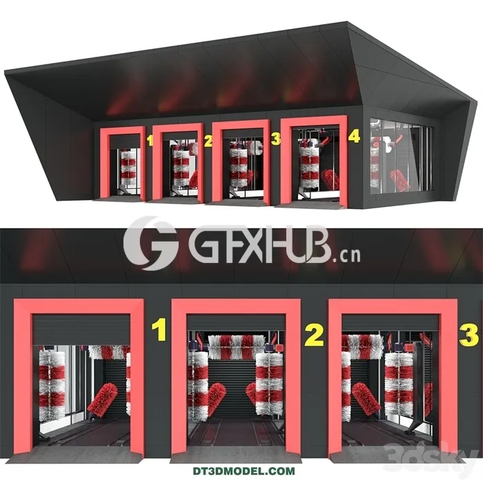 Architecture - Building - Car wash