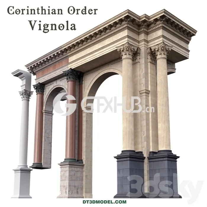 Architecture - Building - Corinthian Order Vignola Column