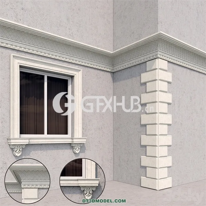 Architecture - Building - Facade classic style 2
