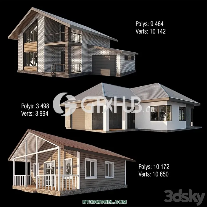 Architecture - Building - House Set