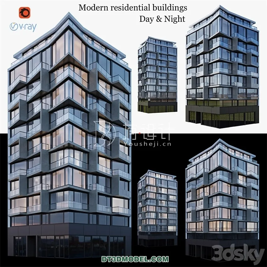 Architecture - Building - Modern Residential Building 2