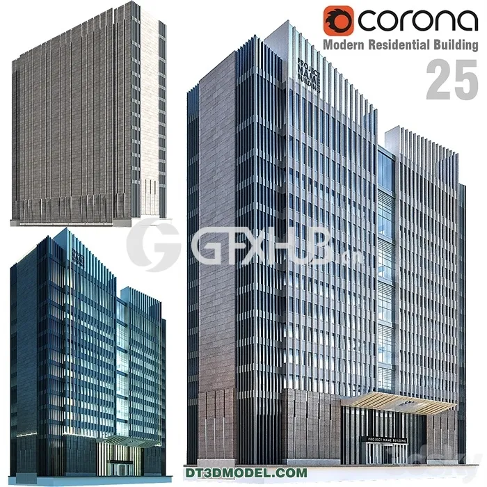 Architecture - Building - Modern Residential Building 25