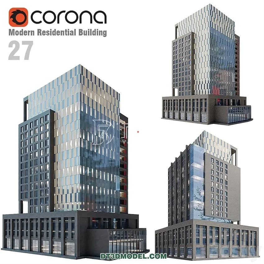 Architecture - Building - Modern Residential Building 27