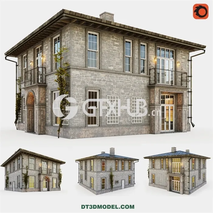 Architecture - Building - Vintage Cottage in vence Style