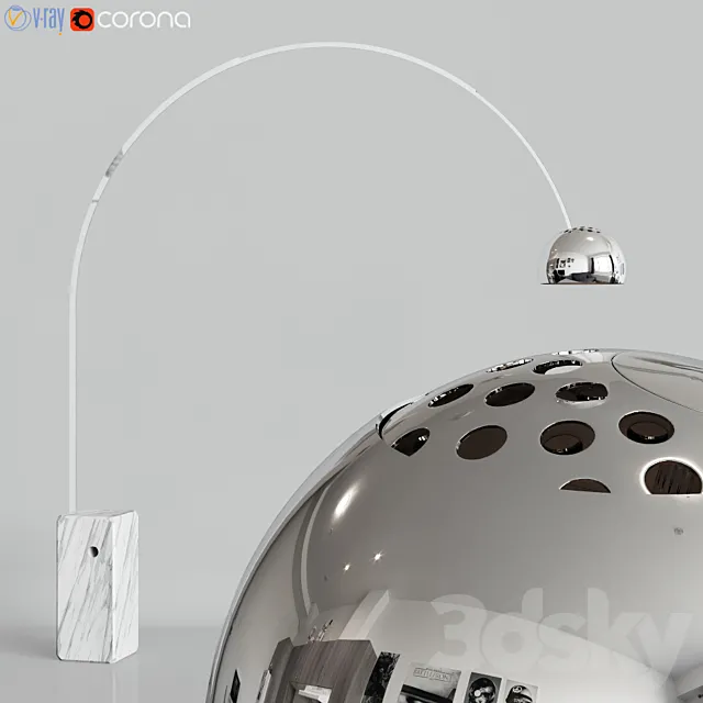 Arco Flos Floor Lamp 3DModel